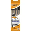 Outlet Bic Esferográfica Cristal Preto Large 5 unidades