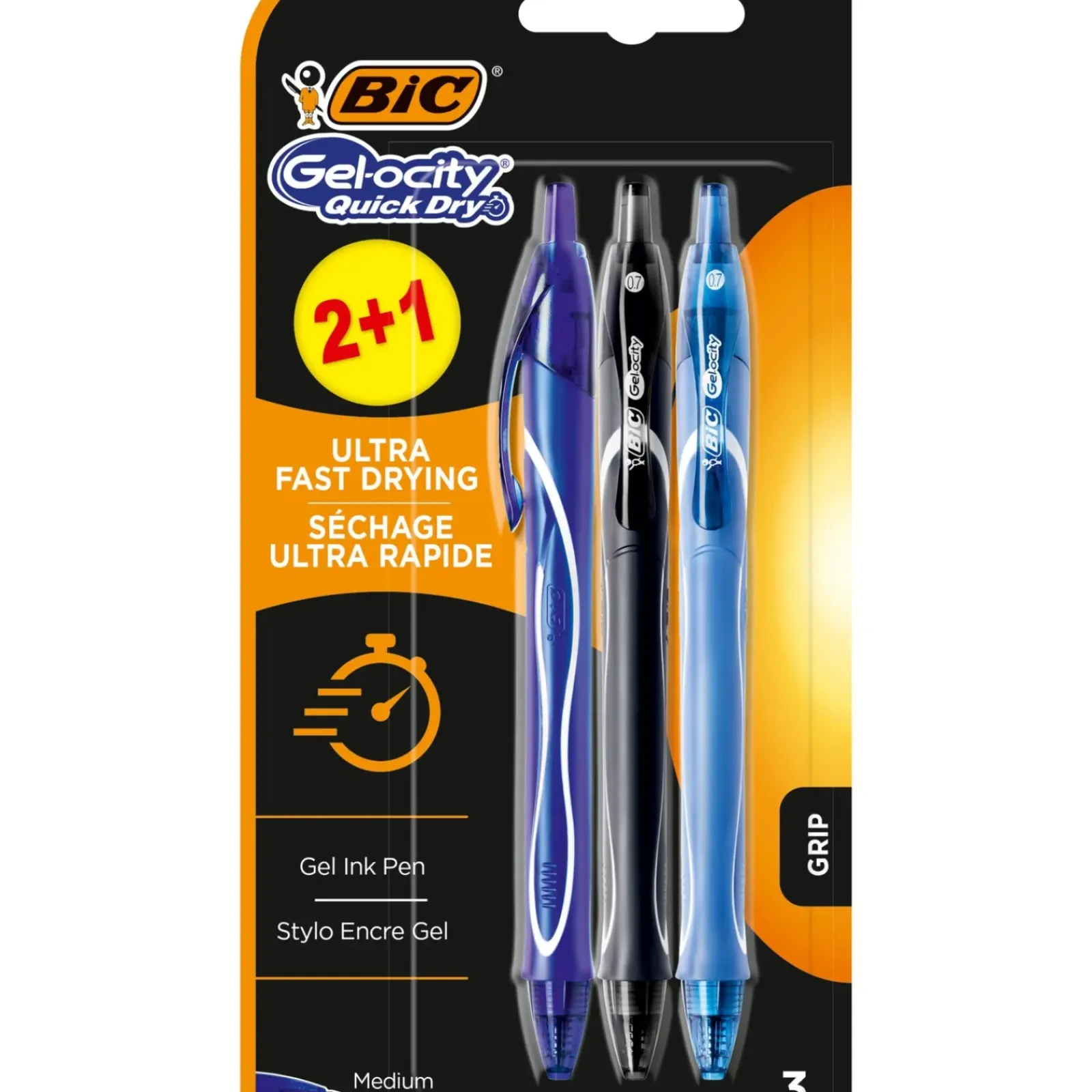 Bic Esferográfica Gel-ocity Quick Dry de Tinta Gel