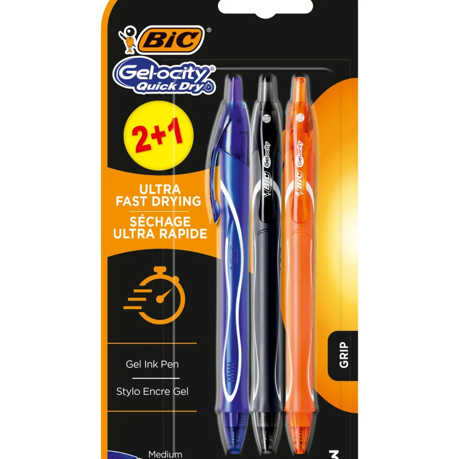 Bic Esferográfica Gel-ocity Quick Dry de Tinta Gel