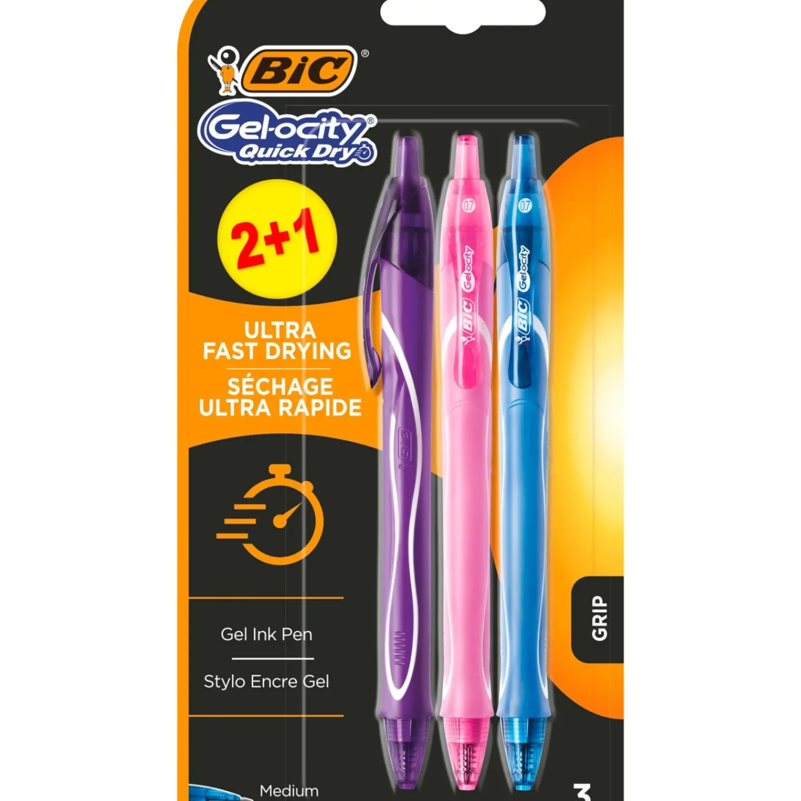 Bic Esferográfica Gel-ocity Quick Dry de Tinta Gel