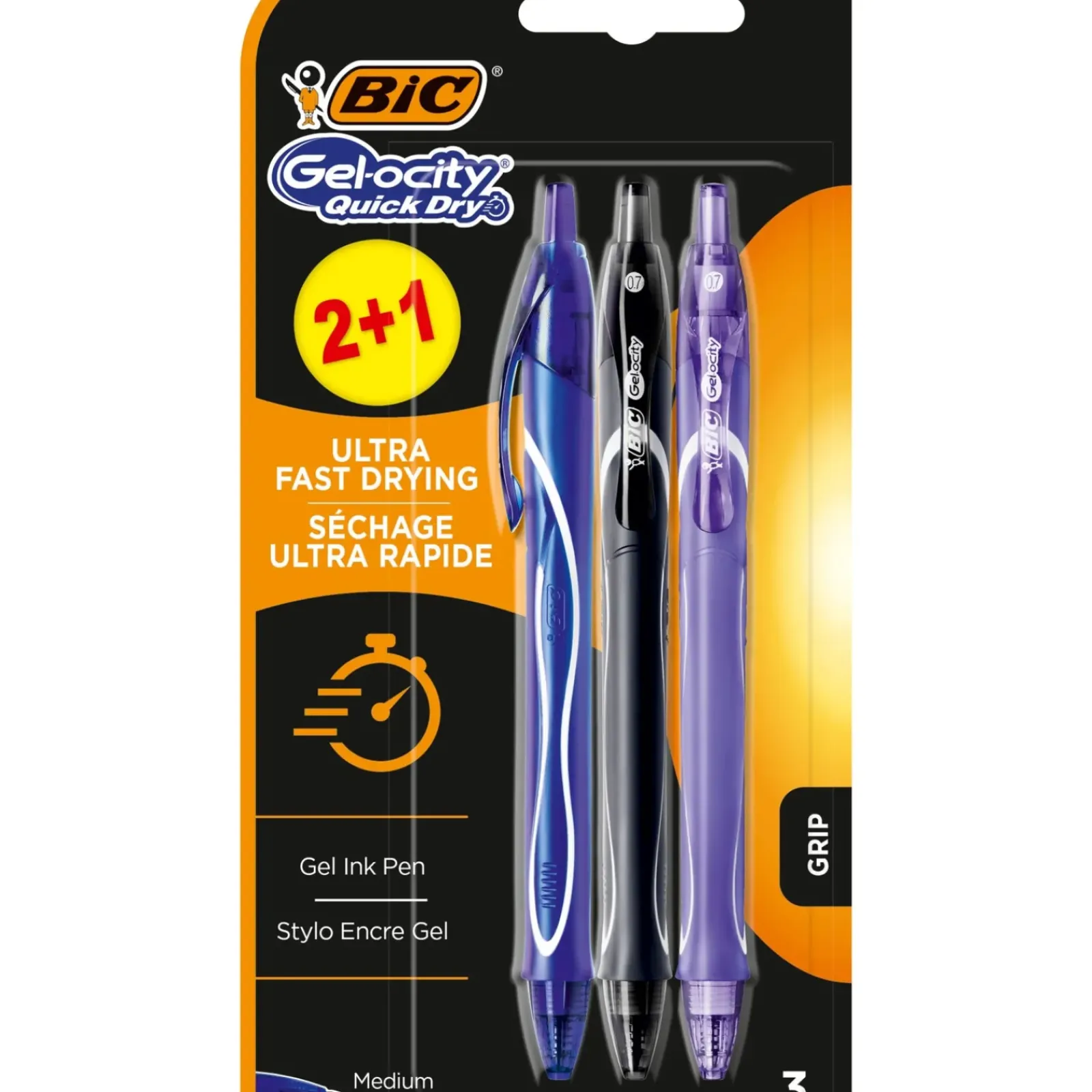 Bic Esferográfica Gel-ocity Quick Dry de Tinta Gel