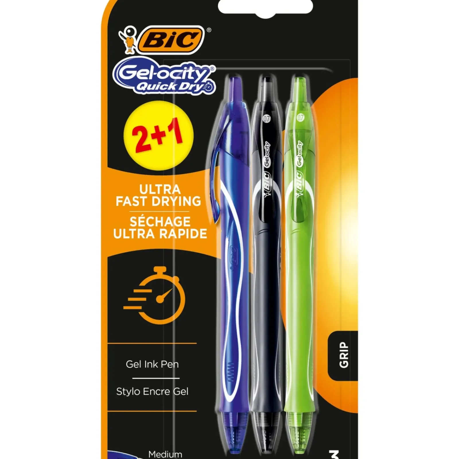 Bic Esferográfica Gel-ocity Quick Dry de Tinta Gel