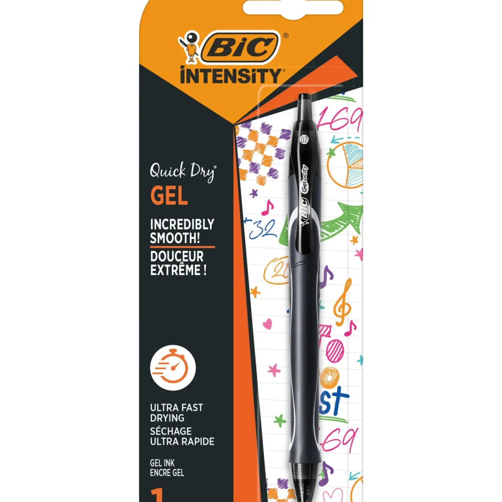 Bic Canetas E Esferográficas|Escrita > Esferográfica Gelocity Quick Dry de Tinta Preta