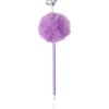 Outras Marcas Canetas E Esferográficas|Escrita > Esferográfica Peluche Preta Pompom Flor