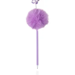 Outras Marcas Canetas E Esferográficas|Escrita > Esferográfica Peluche Preta Pompom Flor