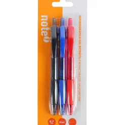 Clearance Note! Esferográfica Retrátil 0,7mm 3 Unidades Sortidos