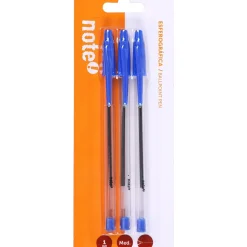 Note! Canetas E Esferográficas|Escrita > Esferográfica Transparente de Tinta Azul