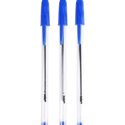 Note! Canetas E Esferográficas|Escrita > Esferográfica Transparente de Tinta Azul