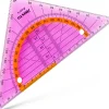 Fegol Réguas E Acessórios > Esquadro Geométrico 16Cm Geoflex Rosa Aristo