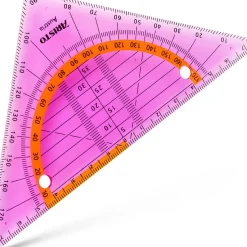 Fegol Réguas E Acessórios > Esquadro Geométrico 16Cm Geoflex Rosa Aristo