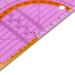 Fegol Réguas E Acessórios > Esquadro Geométrico 16Cm Geoflex Rosa Aristo