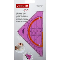 Fegol Réguas E Acessórios > Esquadro Geométrico 16Cm Geoflex Rosa Aristo