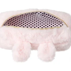 New Outras Marcas Estojo Peluche Glitter Bunny Joy Rosa