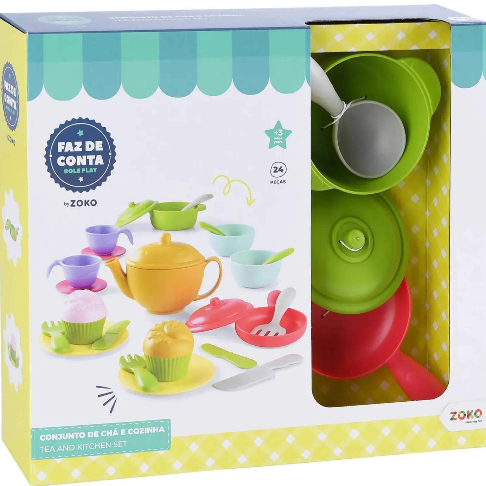 Clearance Zoko-Faz Conta Faz Conta - Conjunto Cozinha e Chá