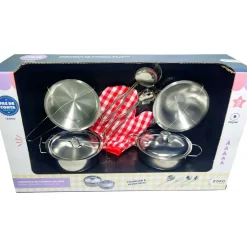 Online Zoko-Faz Conta Faz Conta - Conjunto De Panelas Inox Com