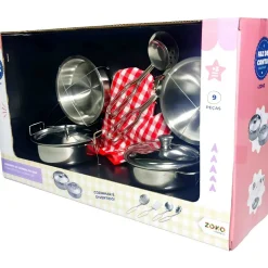 Online Zoko-Faz Conta Faz Conta - Conjunto De Panelas Inox Com