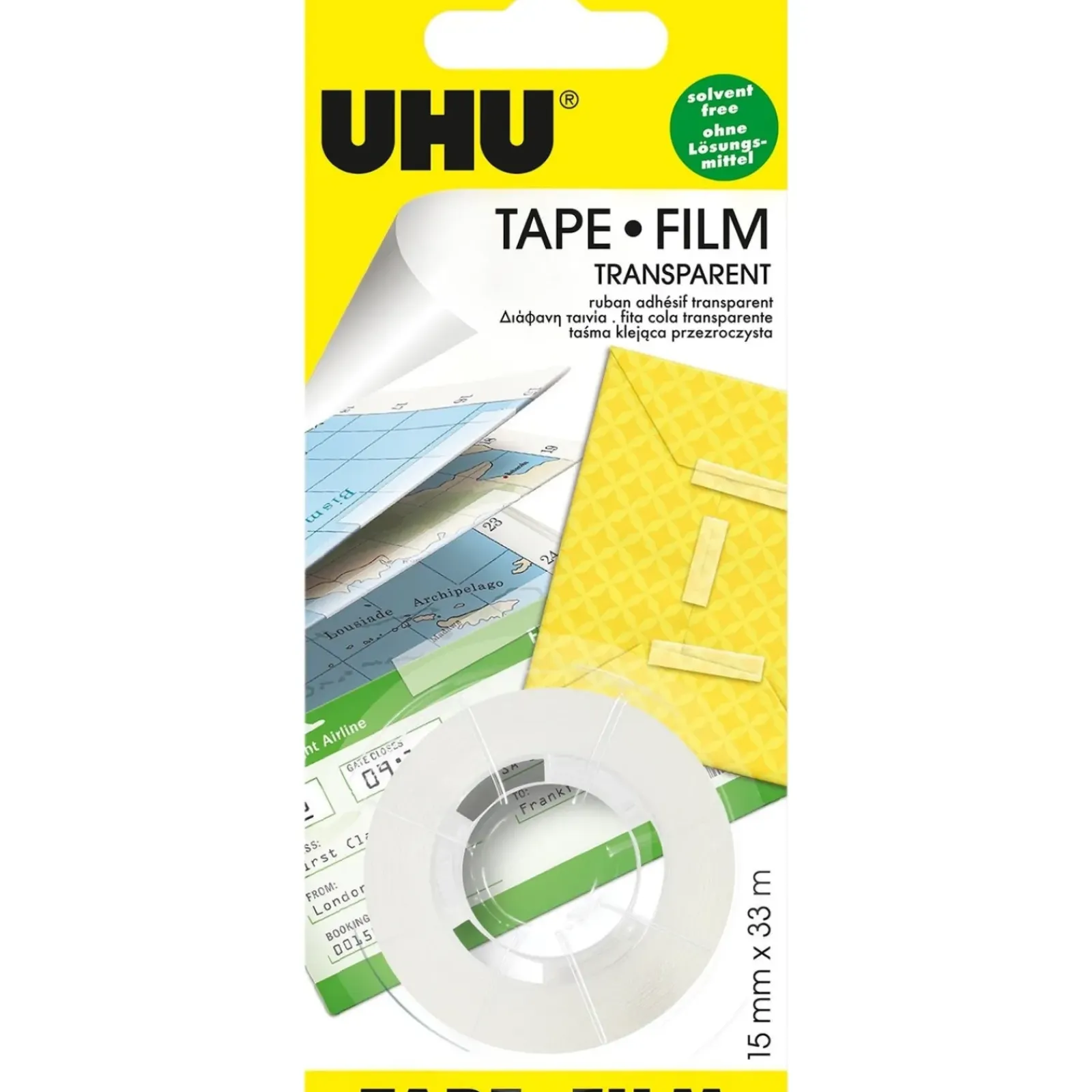 Uhu Colas E Fita-Colas > Fita Cola Transparente 15mm x 33m