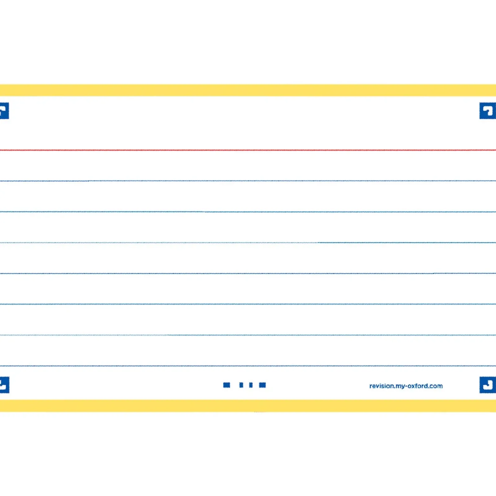 Oxford Pastas De Arquivo E Recargas > Flashcards 2.0 A7 30 Folhas Amarelo