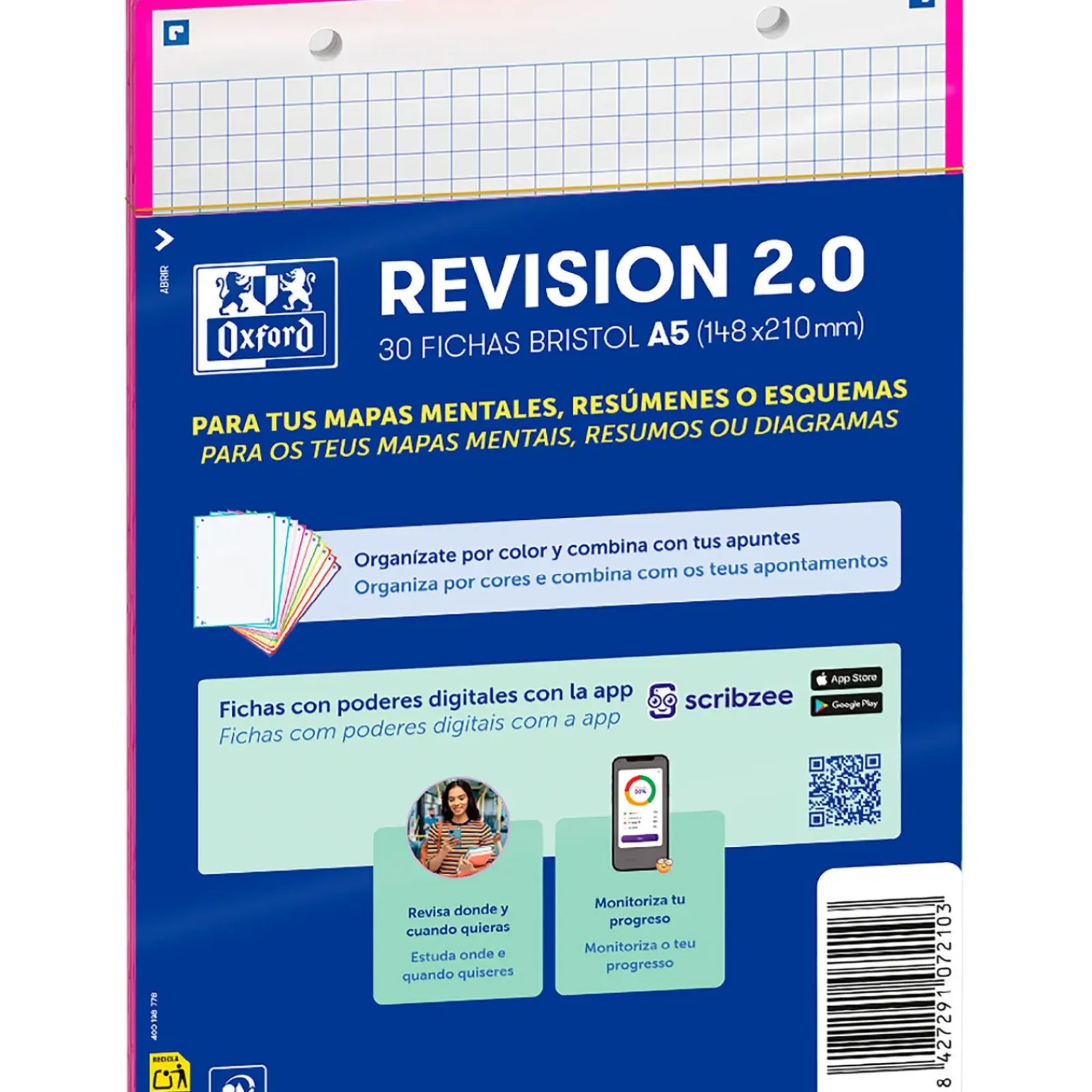 New Oxford Flashcards 2.0 A5 30 Folhas Fucsia