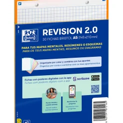Clearance Oxford Flashcards 2.0 A5 30 Folhas Quadriculado Laranja