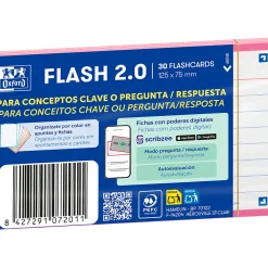 Oxford Pastas De Arquivo E Recargas > Flashcards 2.0 A7 30 Folhas Rosa
