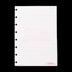 Note! Online Cadernos E Recargas|Pastas De Arquivo E Recargas > Folhas Pautadas A5 90g Barbie™ Pink para Caderno Inteligente