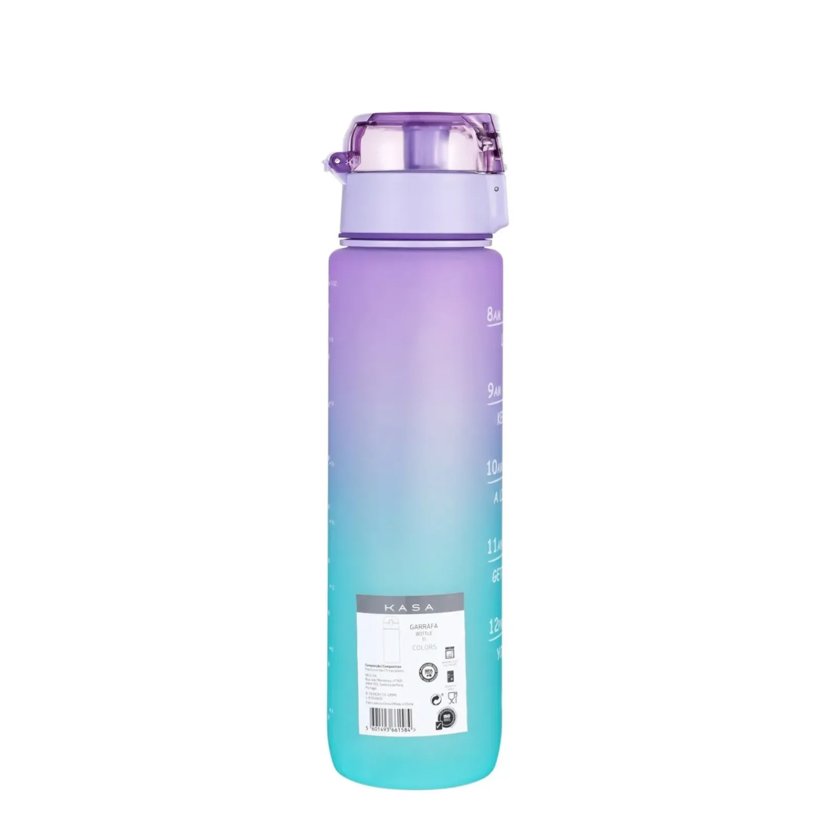 Kasa Garrafas > Garrafa Plástico Lilás e Azul 1 Litro