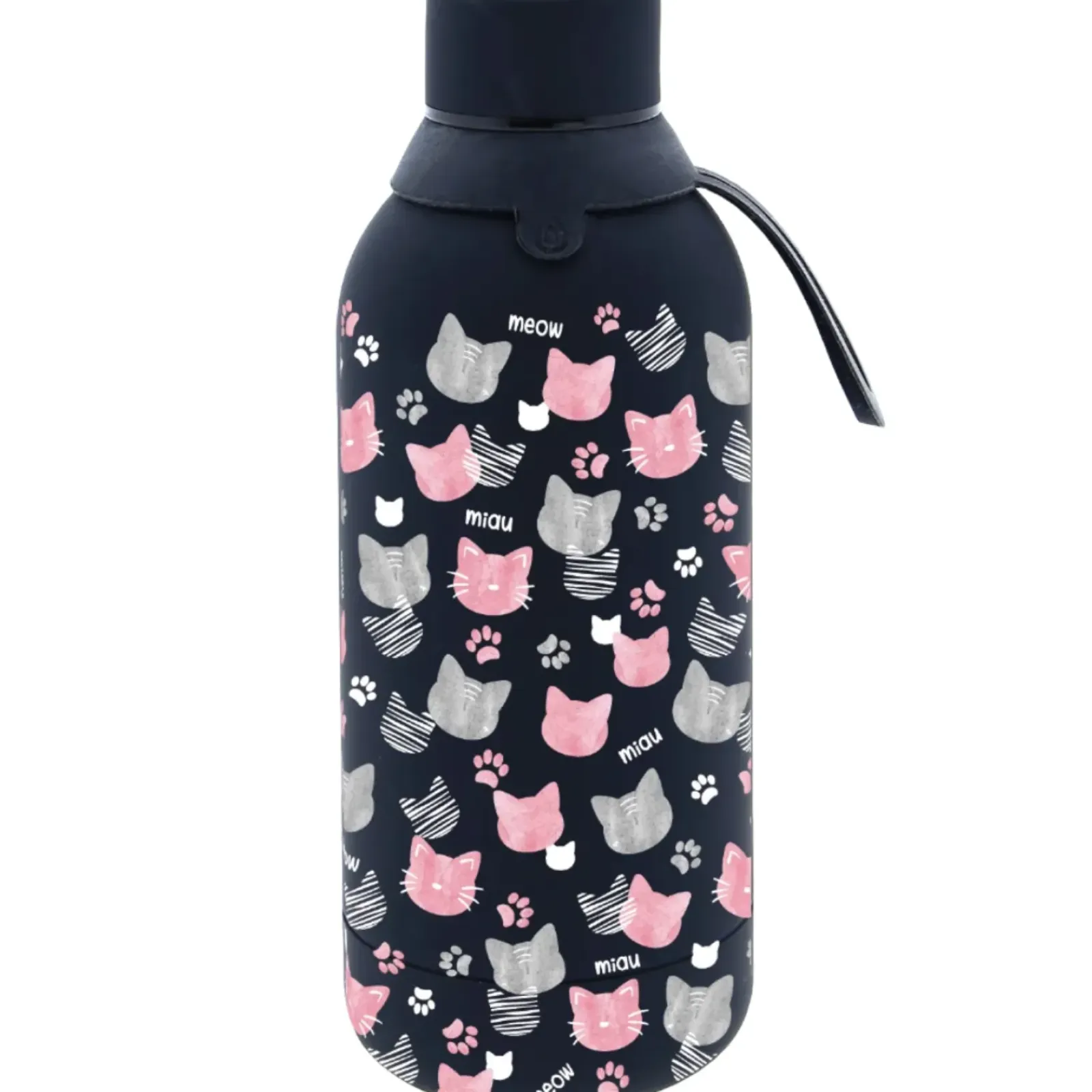 Clearance Aurea Garrafa Térmica 500ml - Black Miau