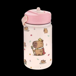 Aurea Lancheiras|Lancheiras > Garrafa Térmica 330Ml - Capivara Rosa