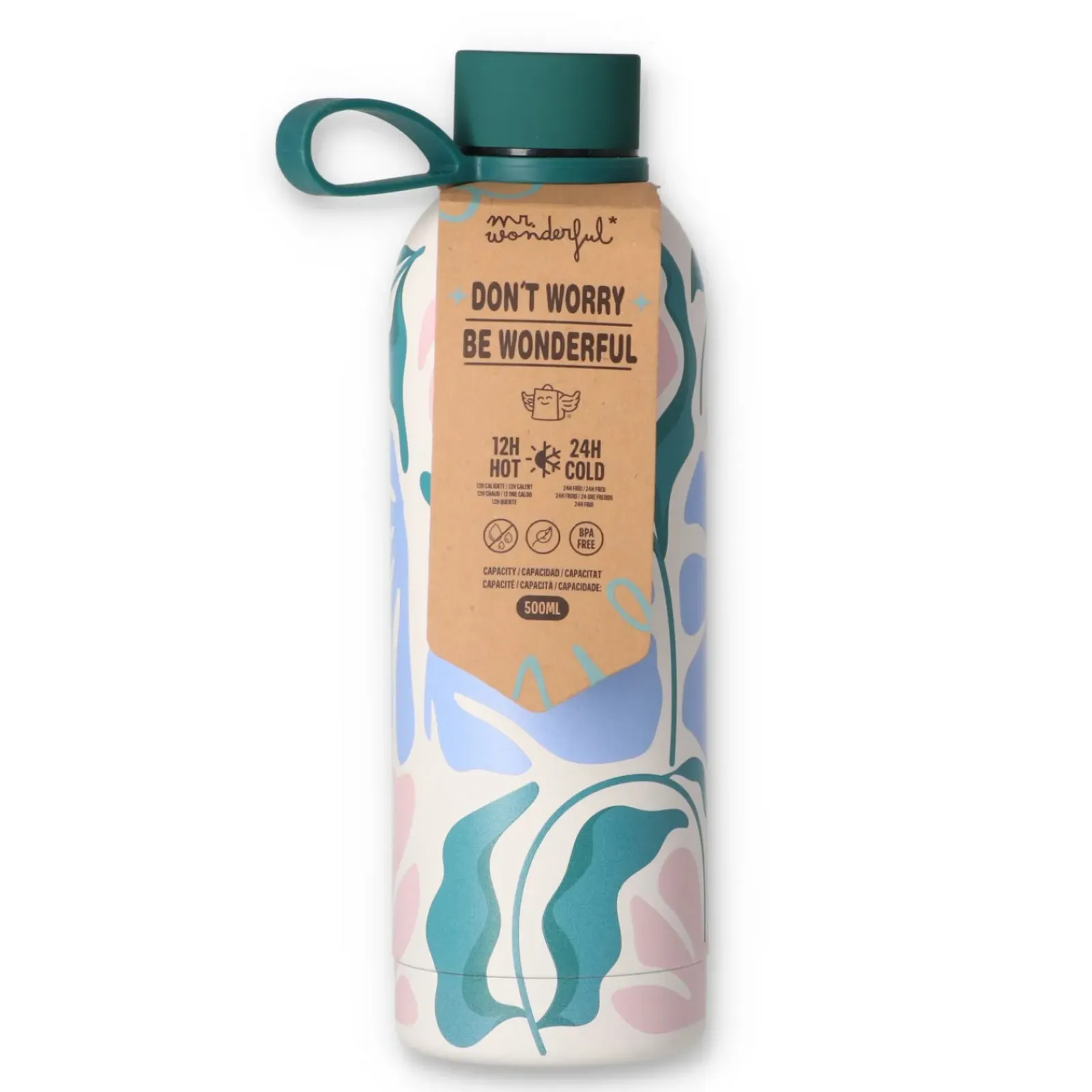 Mr Wonderfull Lancheiras|Lancheiras > Garrafa Térmica 500Ml - Estampa Flores