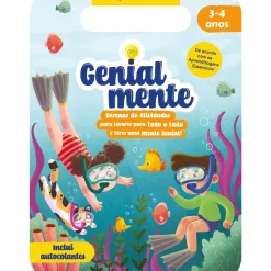 Booksmile Pré-Escolar > Genialmente Educação Pré-escolar 3-4 Anos - Dezenas de Atividades para Levares para Todo o Lado e Teres uma Mente Genial!