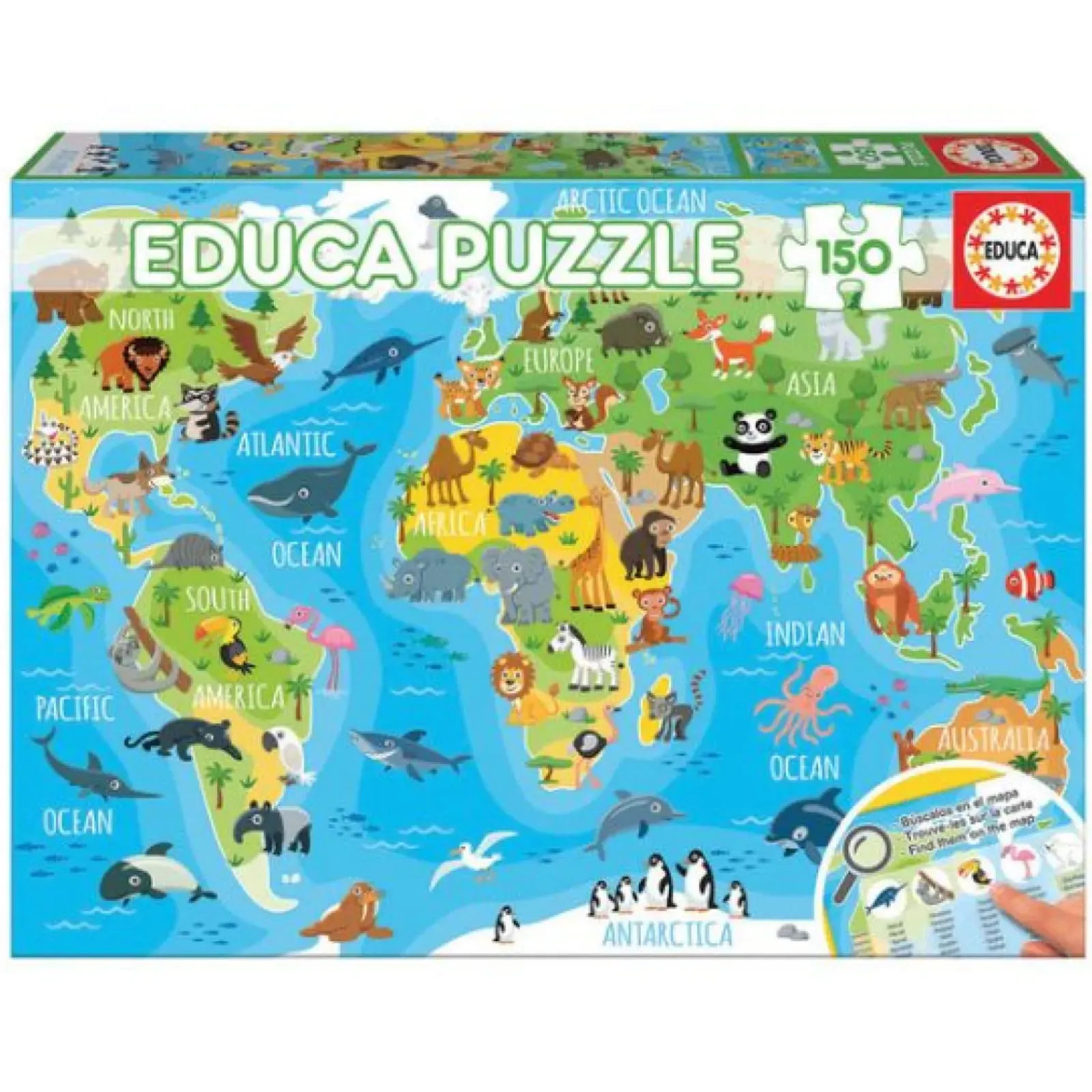 Clearance Educa Geopuzzles - Mapa Mundo