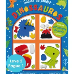 Zero A Oito Atividades > Gomas de Janela-Dinossauros e Arco-íris