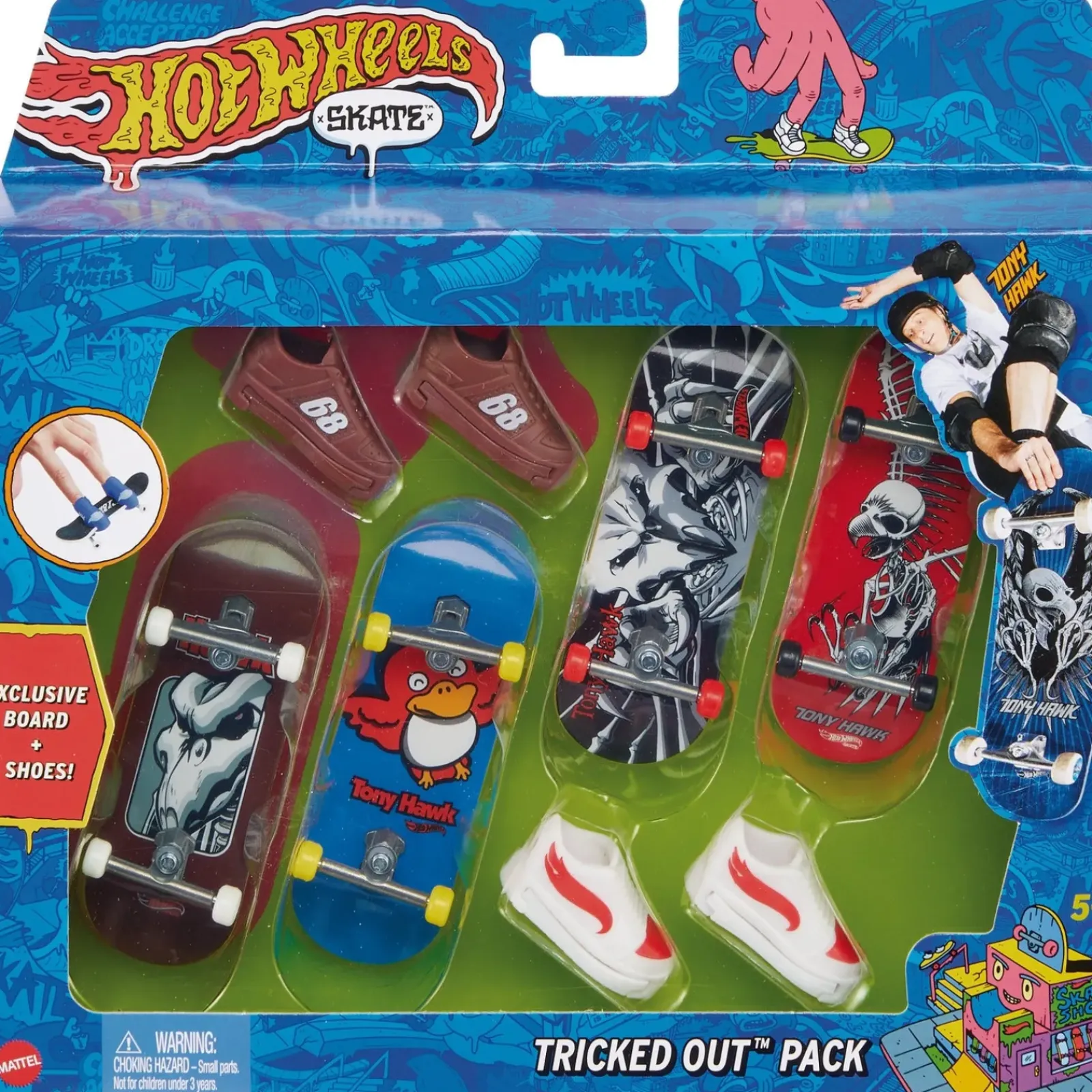 Discount Hot Wheels Pack 4 Skates (artigo sortido)