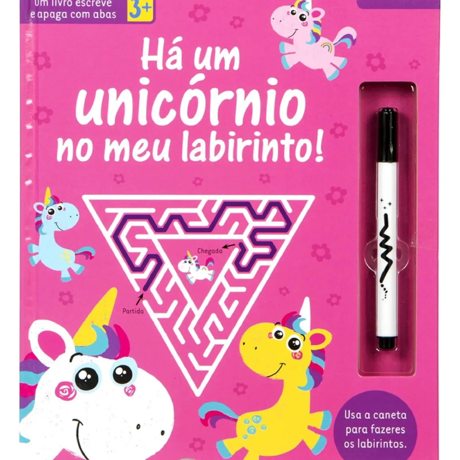 Hot Porto Editora Há um Unicórnio no Meu Labirinto! - Um Livro Escreve e Apaga com Abas