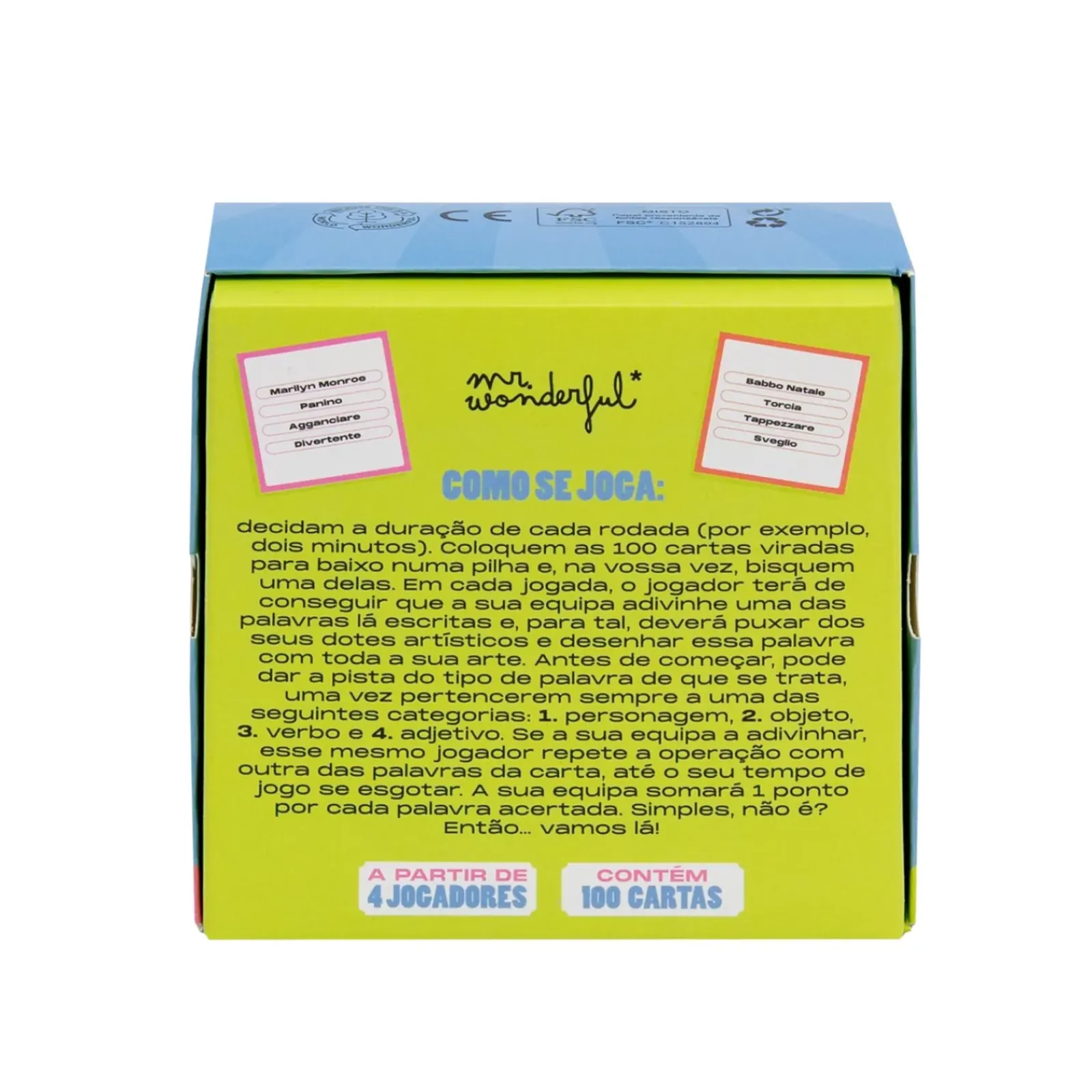Hot Mr. Wonderful Jogo Cartas - Isto Tem Muita Pinta!