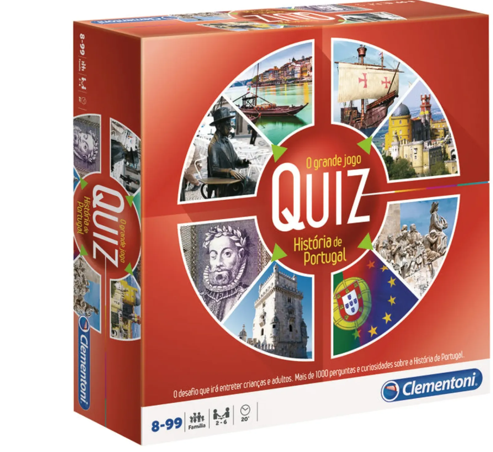 Clementoni Jogos Educativos E Científicos > Jogo Quiz Da História De Portugal