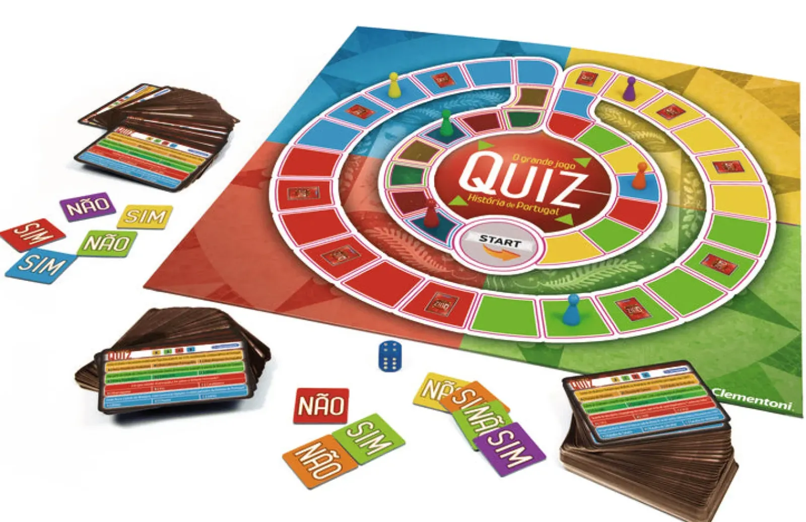 Clementoni Jogos Educativos E Científicos > Jogo Quiz Da História De Portugal