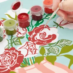 Outlet Rico Design Kit Pintura Por Números - Jarra de Rosas