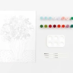 Outlet Rico Design Kit Pintura Por Números - Jarra de Rosas