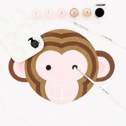 Rico Design Molduras E Quadros > Kit Pintura Por Números - Kids Macaco
