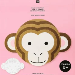 Rico Design Molduras E Quadros > Kit Pintura Por Números - Kids Macaco