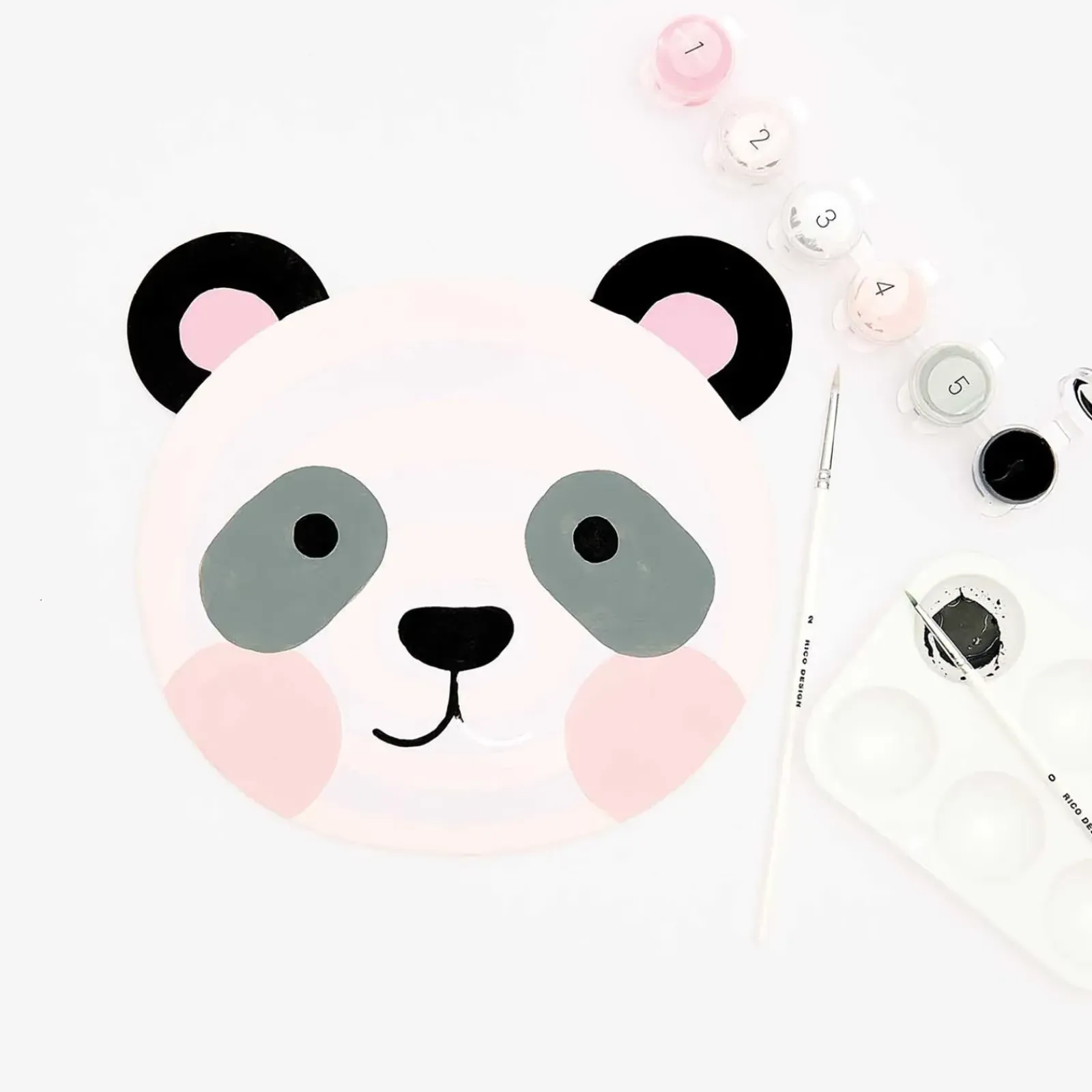 Rico Design Molduras E Quadros > Kit Pintura Por Números - Kids Panda
