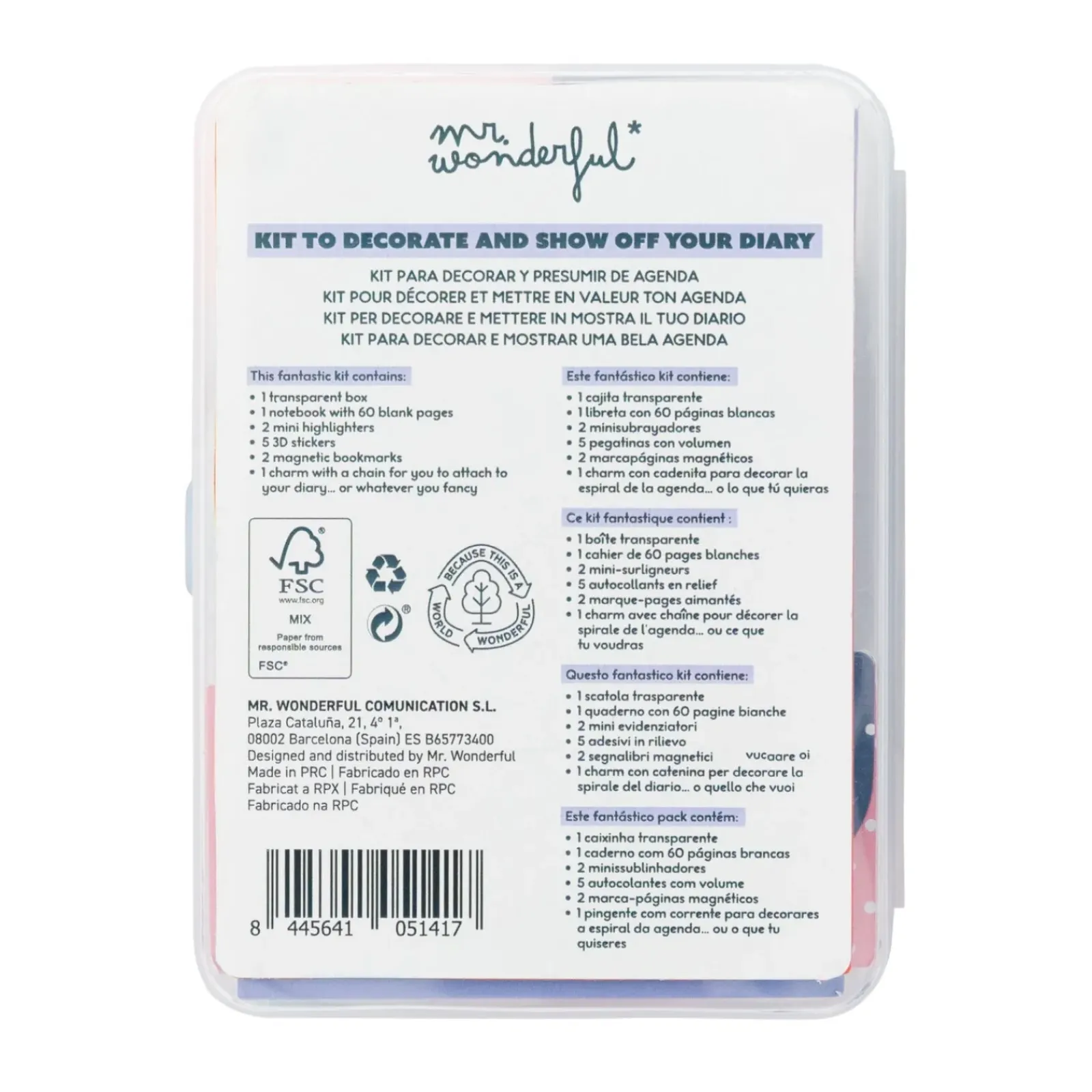 Outlet Mr. Wonderful Kit To Decorate Your Diáriary - Make It