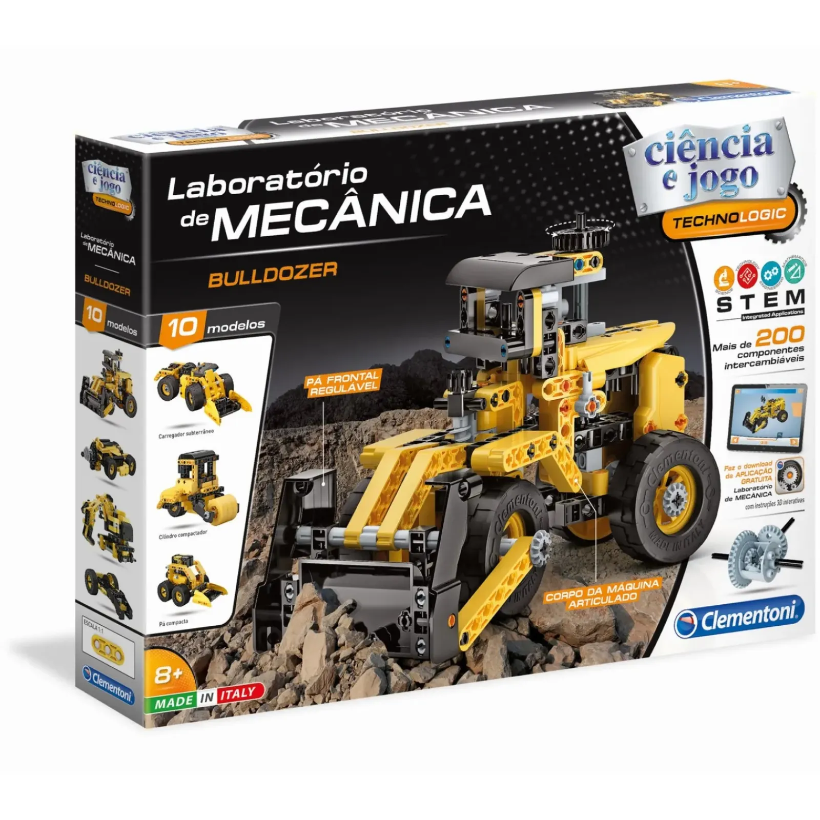 Ciência & Jogo Jogos Educativos E Científicos > Laboratório de Mecânica - Bulldozer