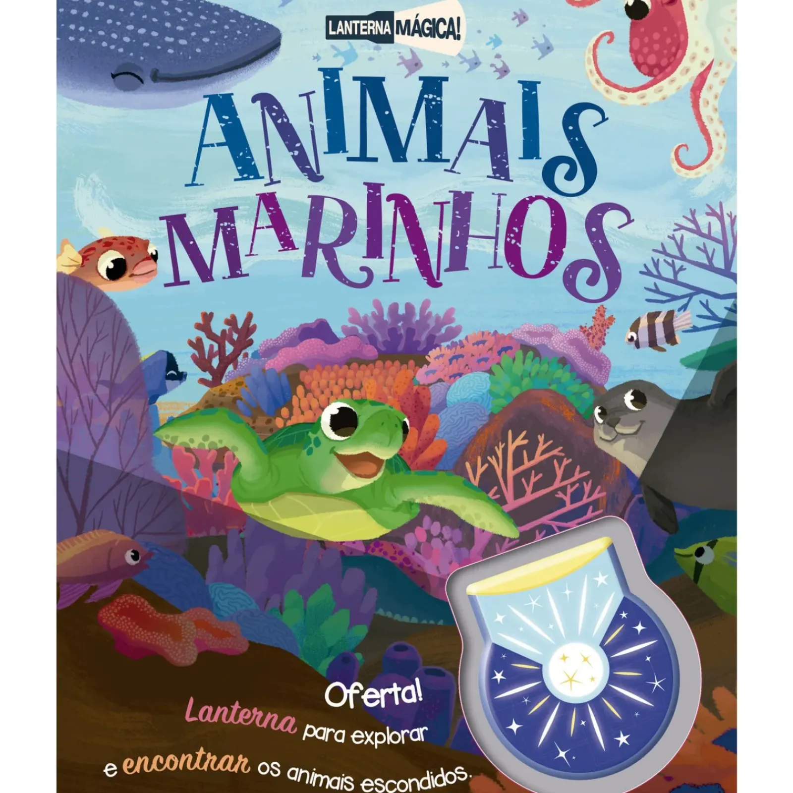 Outlet Booksmile Lanterna Mágica! - Animais Marinhos
