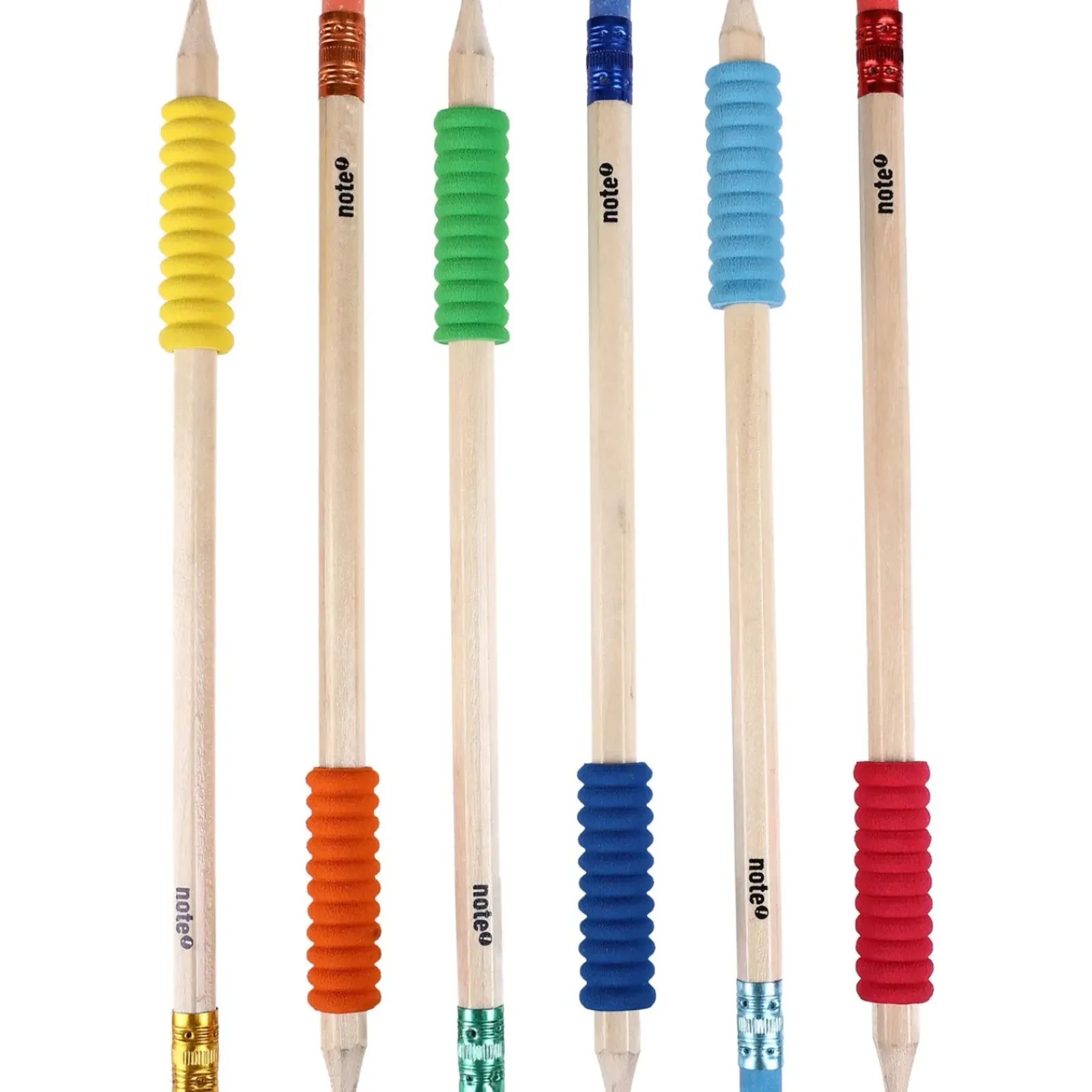 Hot Note! Lapis Com Borracha Com Grip 6 Unidades