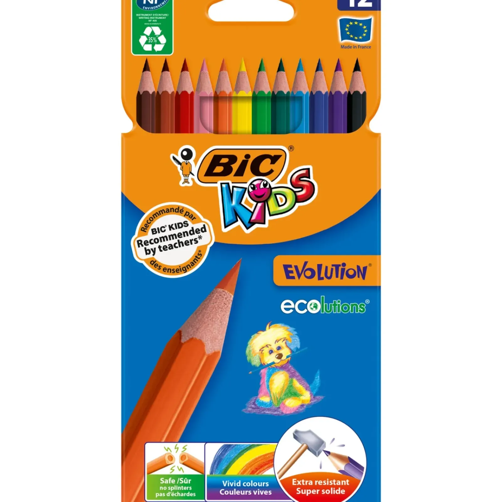 Bic Lápis De Cor E Cera|Lápis Cor E Cera > Lapis Cor Evolution 12 Unidades