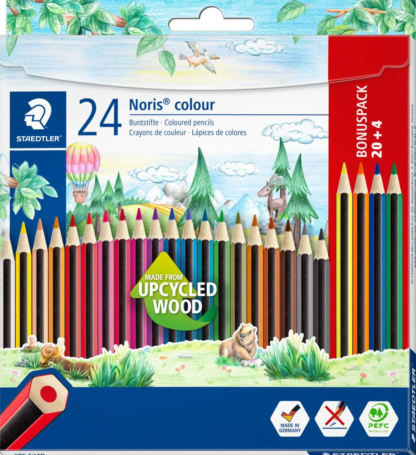 Staedtler Lápis De Cor E Cera|Lápis Cor E Cera > Lapis Cor Noris 20+4 Unidades