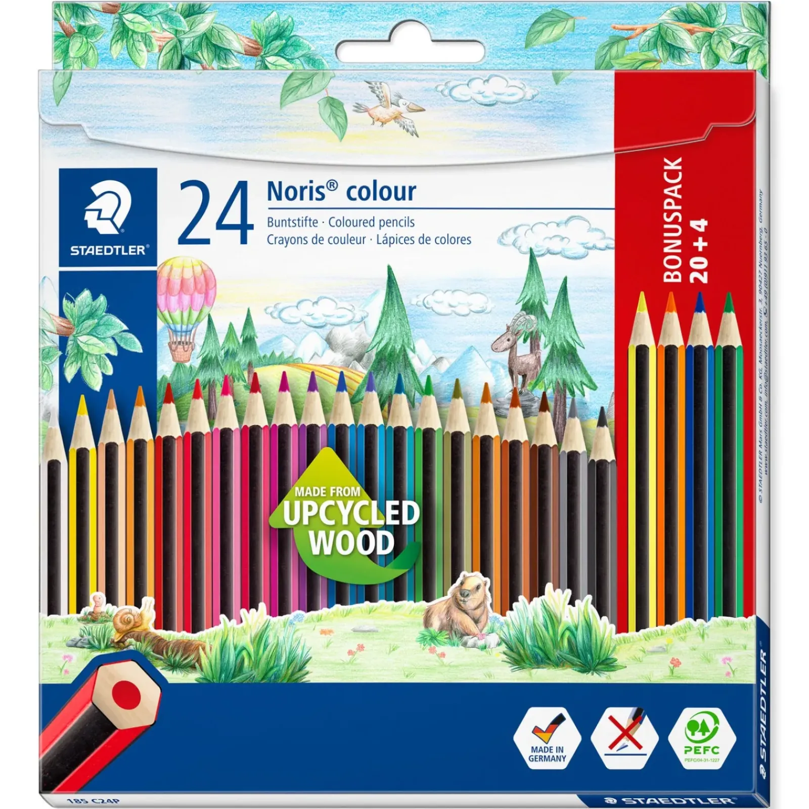 Staedtler Lápis De Cor E Cera|Lápis Cor E Cera > Lapis Cor Noris 20+4 Unidades